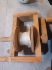 Sun Oak Kites wooden reel, handcrafted in English, Indiana