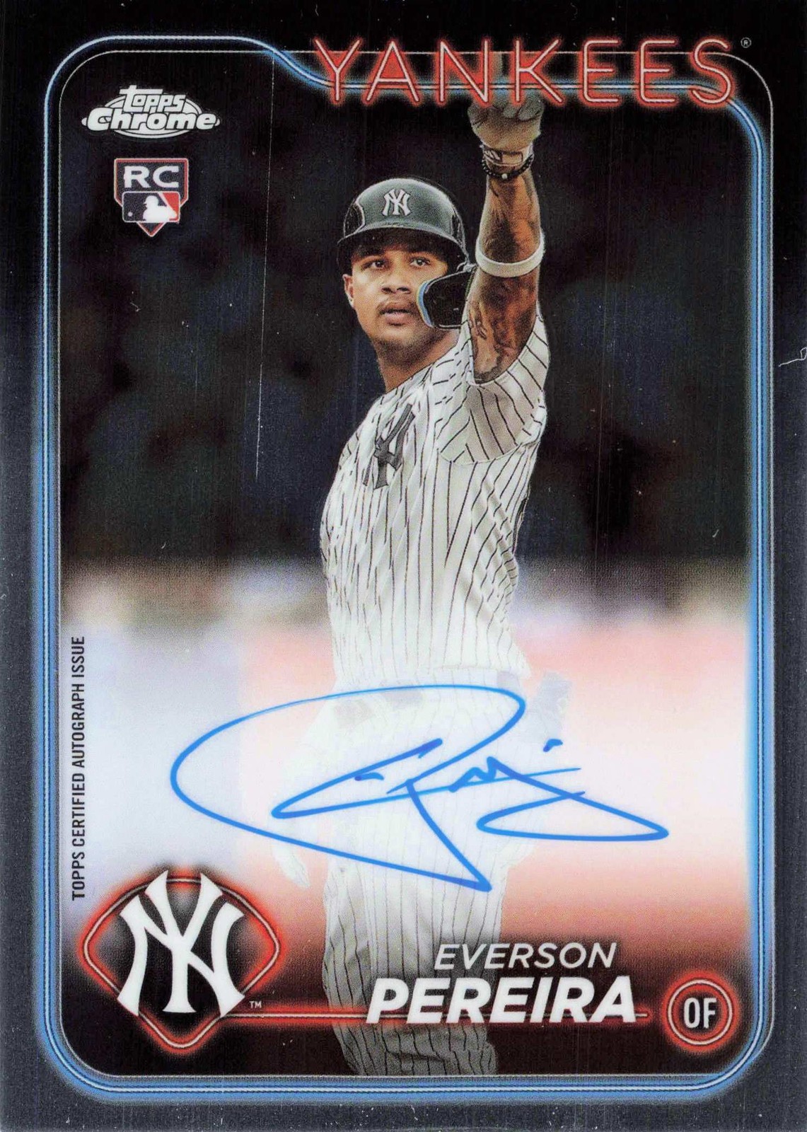 2024 Topps Chrome #RA-EP Everson Pereira Rookie Autograph Auto RC