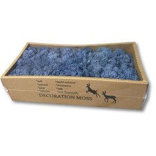 Preserved Reindeer Moss  Blue  17.64 ounces  BIG BOX  2.27 / oz