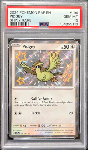 Pidgey graded PSA 10 for sale on eBay