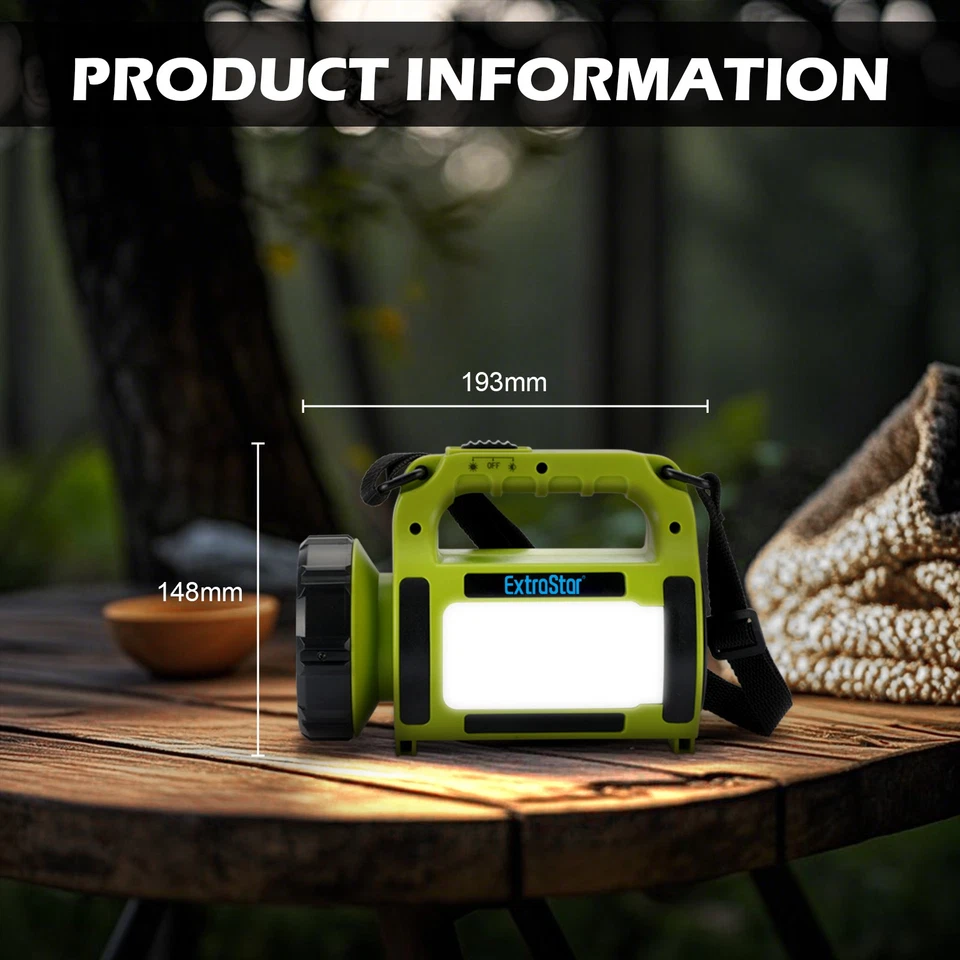 Portable Hand Torch USB Rechargeable LED Flashlight Super Bright Torch Lamp - Image 4 of 4