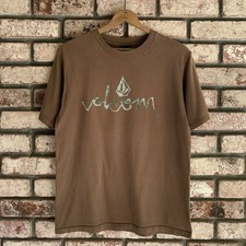 Vintage Volcom Shirt Y2K Spell Out Brown Blue...