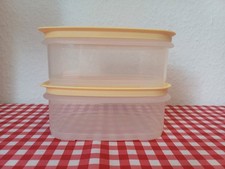 Tupperware 2 x Box * Cool'N'Fresh Junior mit Deckel  * 640ml * gelb * Camping