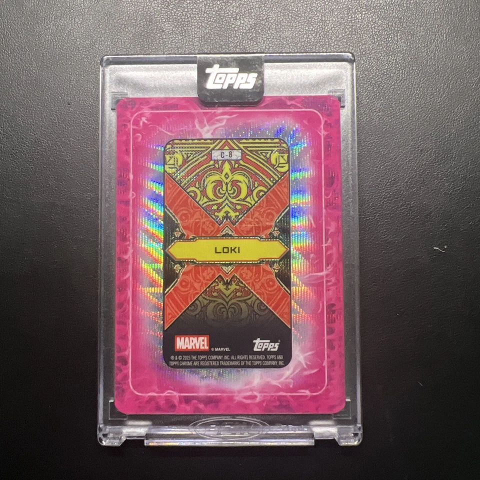 SDCC 2025 Exclusive Topps Marvel Mint Loki Encased SSP Insert 37/99 - Image 3 of 3
