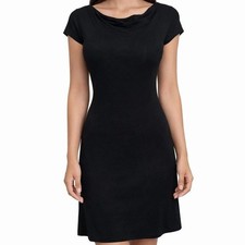 NWT See You Monday XS Black Little Black Dress Cap Sleeve Stretch Bodycon