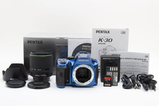 Pentax K-30 16.2MP Digital SLR Camera Crystal Blue 18-135mm Lens Used From Japan