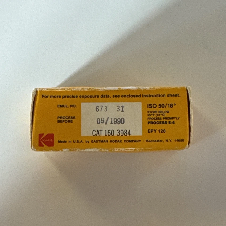 1 Roll Of Kodak Chrome 50 Tungsten EPY 120 Color Reversal Film Exp 9/1990 FROZEN - Image 3 of 3