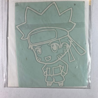 Naruto Shippuden Vinyl Sticker Decal Chibi Ninja Large White Logo Video Game