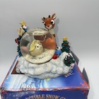 Rudolph and Hermey the Island of Misfit Toys Snow Globe Red Nose Reindeer 4"