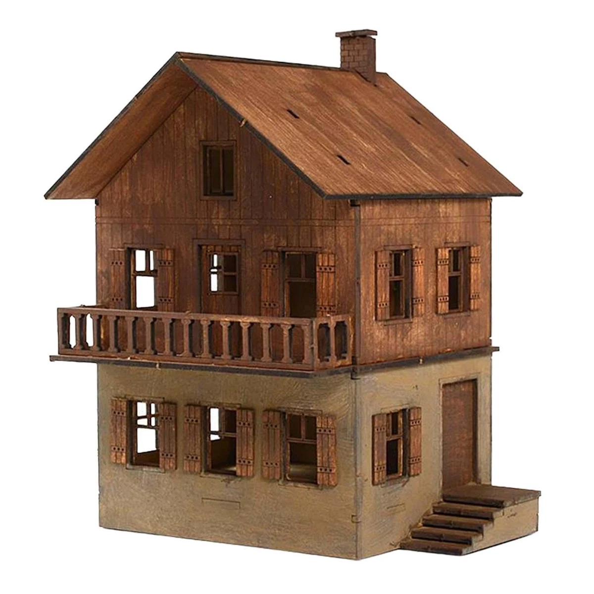 Maquette De Maison Miniature 1/72 à Monter Soi-même - Kit Créatif Non Peint