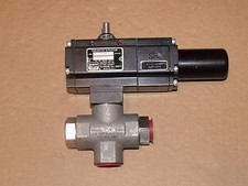 GEMINI B412 PNEUMATIC ACTUATOR W/ 309 6 RTV 6 C STAINLESS 3 WAY BALL VALVE 3/4"