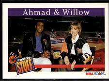 1992-93 NBA Hoops Inside Stuff #487 AHMAD RASHAD and WILLOW BAY B1