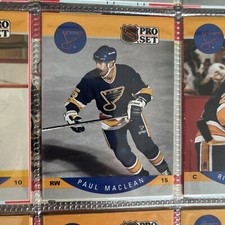 1990-91 Pro Set Hockey Card Paul MacLean St. Louis Blues #266
