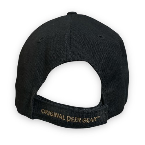 Lot Of 2 Legendary Whitetails Deer Gear Black Camo Ball Hat Cap Brown Suede - Picture 4 of 12