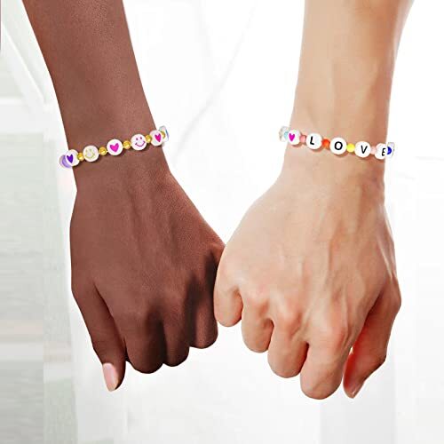 800 Pieces Letter E Beads, Friendship Bracelets Jewelry Making Kit Cute 0-E - Picture 8 of 8