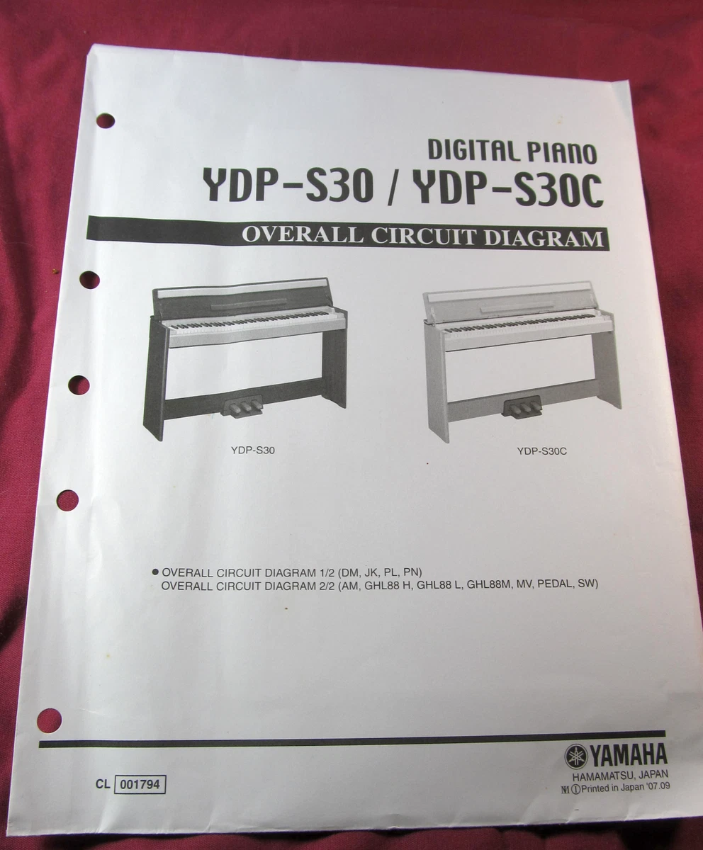 Yamaha YDP-S30 / YDP-S30C OVERALL CIRCUIT DIAGRAM