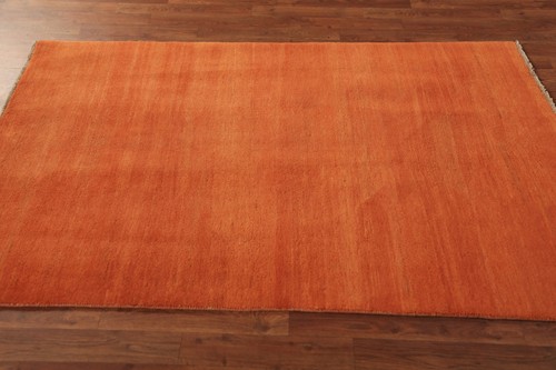 Luxuriöser Gabbeh solides Design moderner Wollteppich - brandneu 4x6 Fuß - Bild 12 von 18