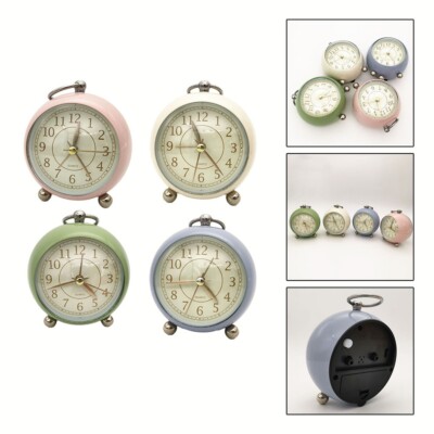 Classic Vintage Alarm Clock with Silent Ticking Bedroom Bedside