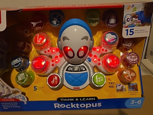 Fisher-Price Think & Learn Rocktopus Music Toy - Preschool Ages 3-6 NEW 3 Modes - Picture 3 of 14