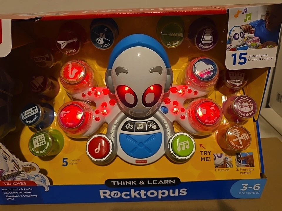 Fisher-Price Think & Learn Rocktopus Music Toy - Preschool Ages 3-6 NEW 3 Modes - Image 3 of 4