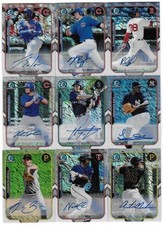 2015 Bowman Chrome Alex Jackson Farm's Finest Mini Shimmer Refractor Auto Braves