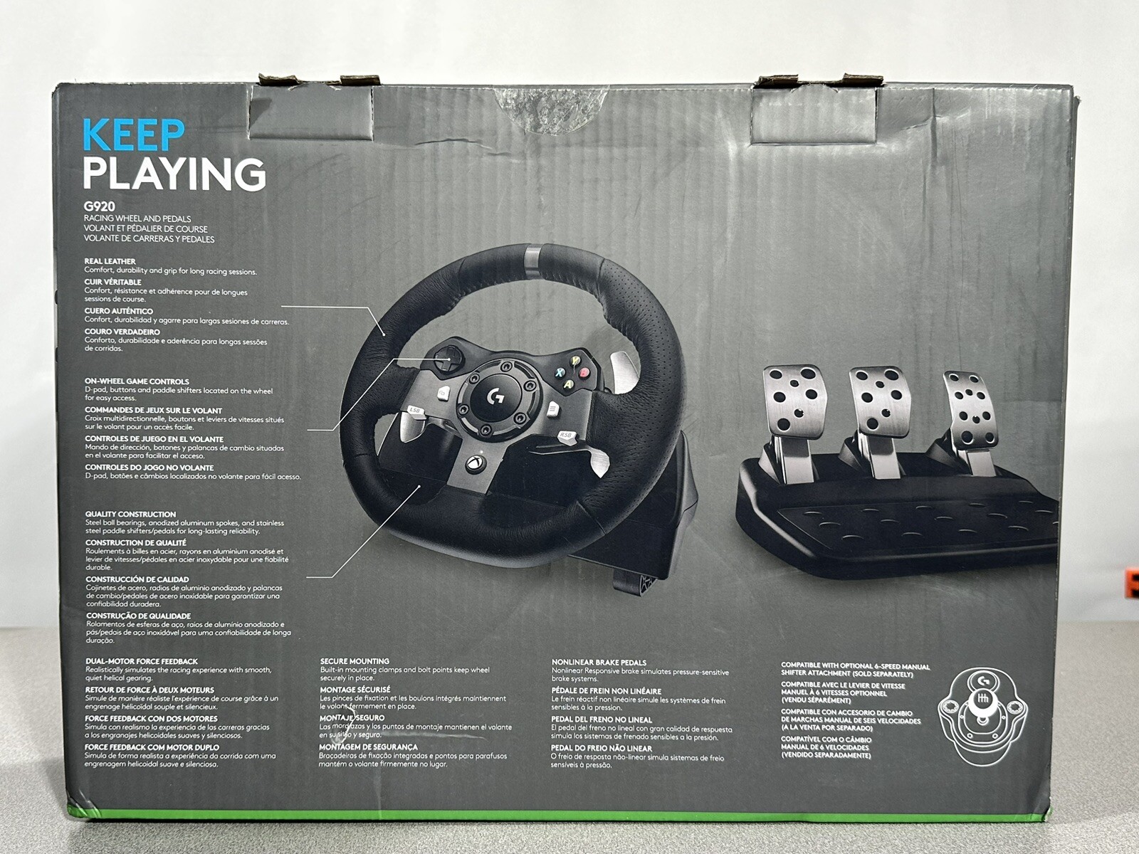 Logitech G920 Driving Force Racing Wheel for Xbox Series XS Xbox One