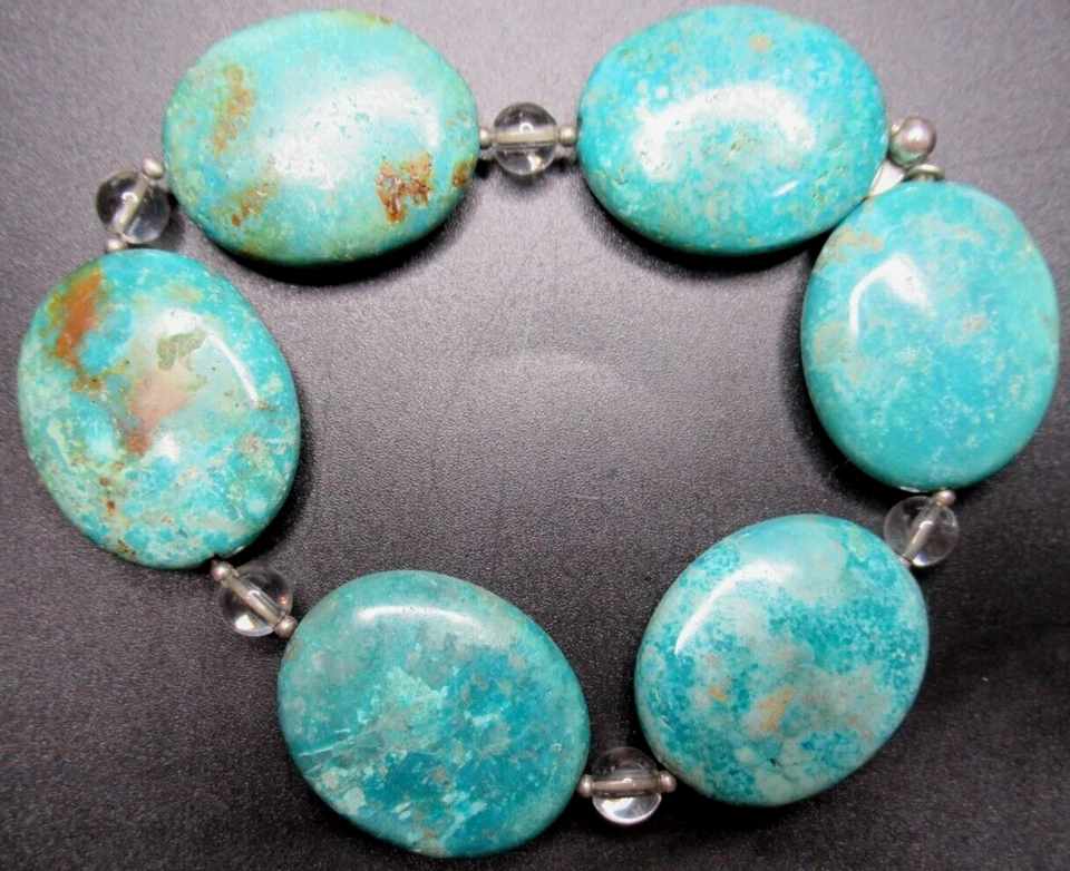 Pulsera disco turquesa plata de ley 925 BARSA Foto 2 de 4