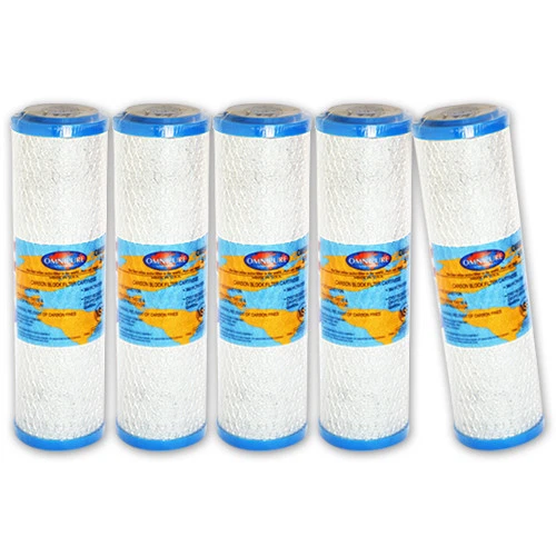 5 X CARBON BLOCK FILTER 2.5"X10" 5 MICRON MATRIKX CTO 32-250-125-975 by Omnipure - Picture 1 of 7