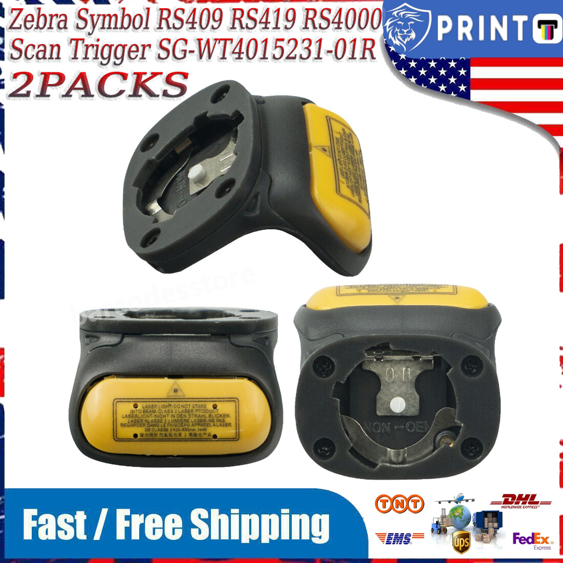 Non-Original Scan Trigger With Plastic Replacement For Symbol RS419, RS-419 - Foto 8