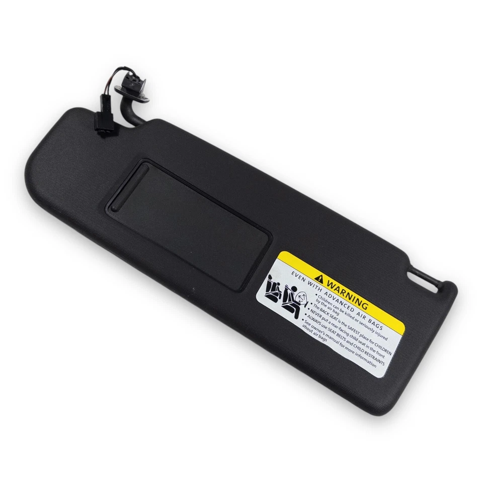 2006-2009 Volkswagen Rabbit Driver Left Side Sun Visor Black Lighted - Image 2 of 4