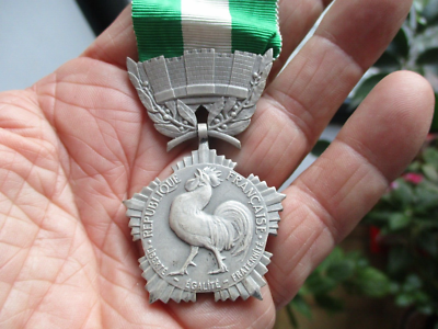 Médaille République Française – Collectivités Locales – Coq – France