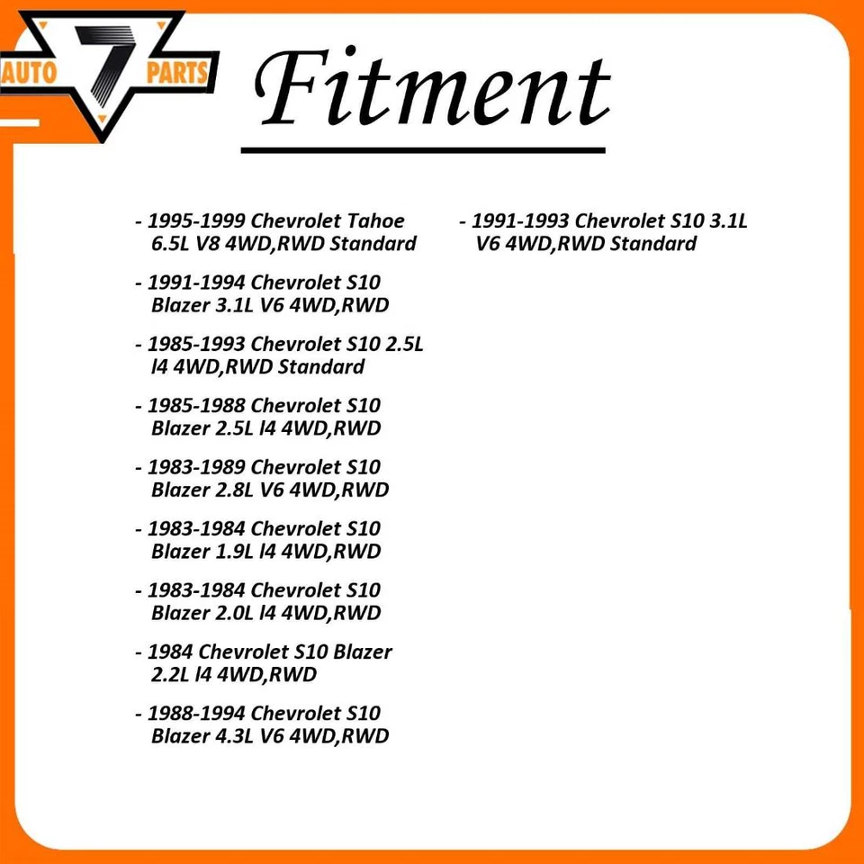 Задний вал GMB все соединения универсальное соединение 2x подходит для 1982-2003 S10 - Изображение 3 из 4