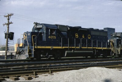 B&O Baltimore & Ohio EMD GP40 Kodachrome original Kodak Slide
