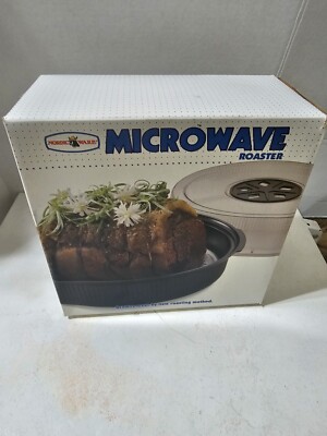 Nordic Ware Round Microwave Steamer/Roaster Pan Dish, Vented Cover & Drip Pan 