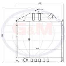 Radiator For Valtra Tractor V33353410 12258