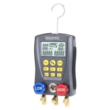 Pressure Gauge Refrigeration Digital Vacuum ManifoldTesterHVACTemperatureDigital