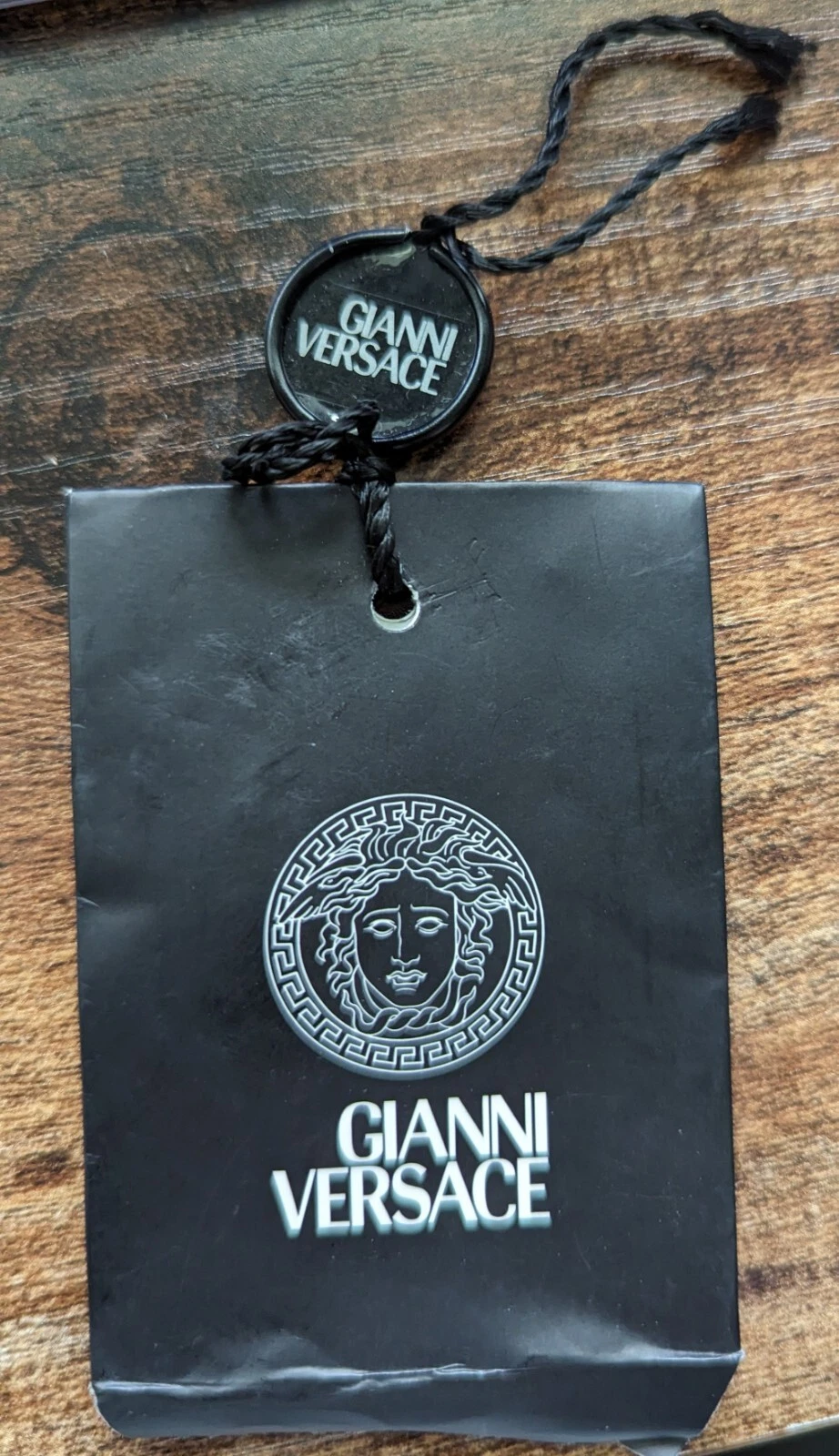 Pantaloni Versace Couture Vintage Y2K Uomo Lana 56 EU 40 US Piega Singola Gamba Larga