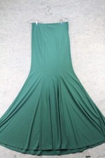 Windsor Dress Large L Emerald Green Fit Flare Strapless Stretch Maxi 43 In Long