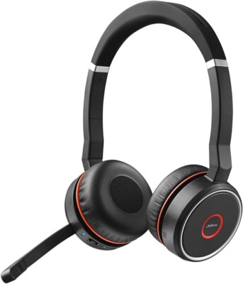 Jabra Evolve 75 MS, Bluetooth Headset Für PC ANC Letzte UPDATE Mic Defekt 