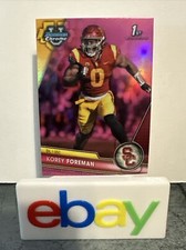 2023 Bowman U Chrome Football Korey Foreman #190 1st Bowman Pink Refractor