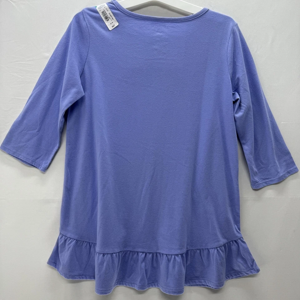 Arizona Jeans Co. Tunic XL 16 女孩薰衣草 Oh Hey Rainbow 3/4 袖上衣新品 — 第 3/4 张图片