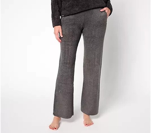 Barefoot Dreams CozyChic Lite Welt Pckt Rbbd Pant-Carbon-Tall Large-NWT ...