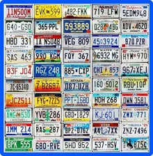 COMPLETE SET 50 UNITED STATES License Plates - ALL 50 USA States GOOD Condition