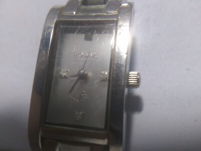 Fossil F2 Quartz Watch Women Silver Dial Bracelet Band ES 