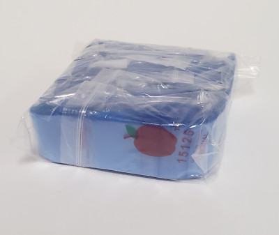 Apple Mini Zip Resealable Bags 1.5'' x 1.25'' Blue Baggies 15125 1000ct. NEW