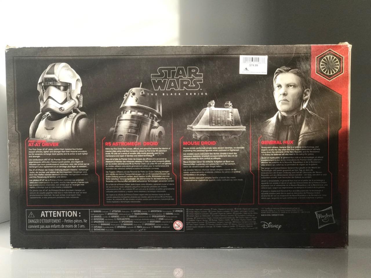Disney STAR WARS Black Series First Order AT-AT Driver R5 Mouse Droid ...