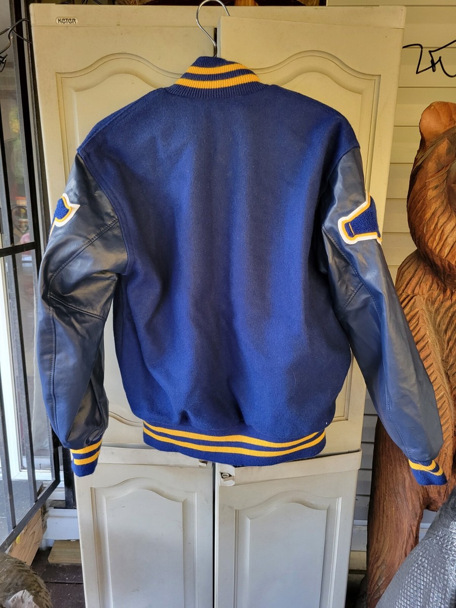 Josten's Girls Purple & Gold Letter Jacket Pirates High School ML