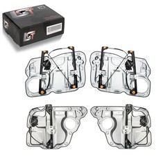 4x Fensterheber Metallplatte vorne hinten links rechts für VW TOURAN 1T