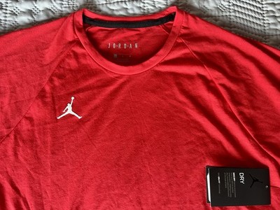 Nike Air Jordan 23 Alpha Training Shirt Large Short Sleeve Red