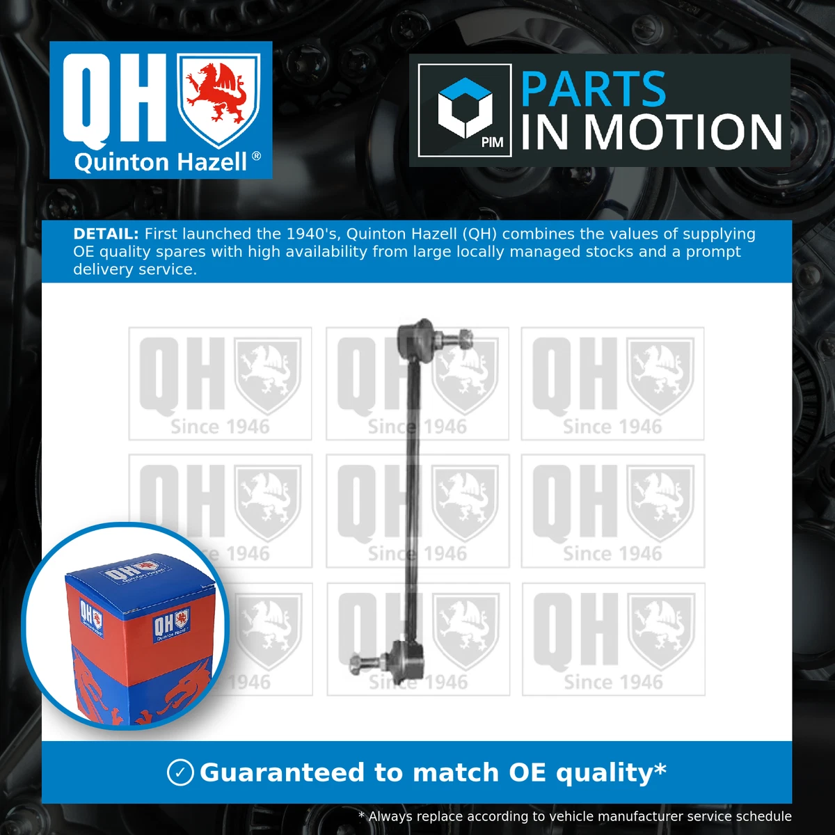 Quinton Hazell QLS3727S Stabilizzatore (Barra Di Accoppiamento) Posteriore – Sinistro E Destro – Lunghezza 126mm, Per CT (ZWA10) 200h